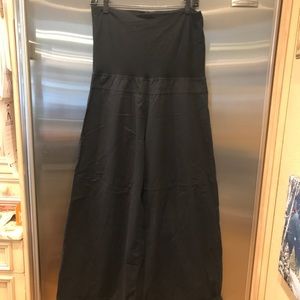 XCVI black folded waist pull on pant